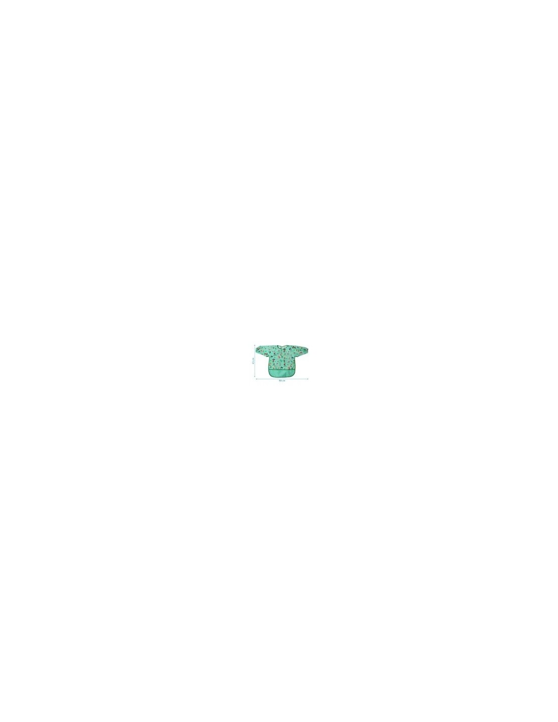Bavaglino impermeabile con maniche verde per bambini - shopincasa.it