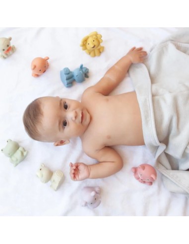 Kiokids Giocattoli da bagno ecologici 9 pezzi - shopincasa.it
