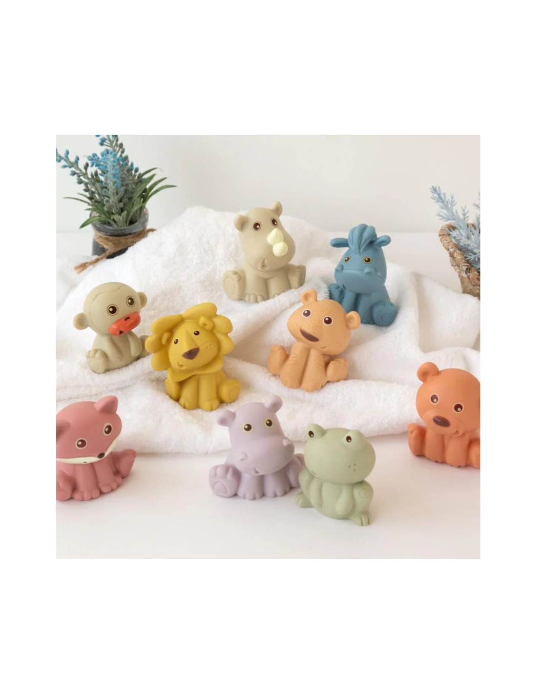 Kiokids Giocattoli da bagno ecologici 9 pezzi - shopincasa.it
