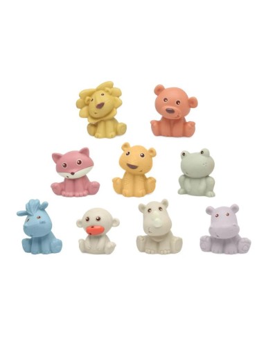 Kiokids Giocattoli da bagno ecologici 9 pezzi - shopincasa.it