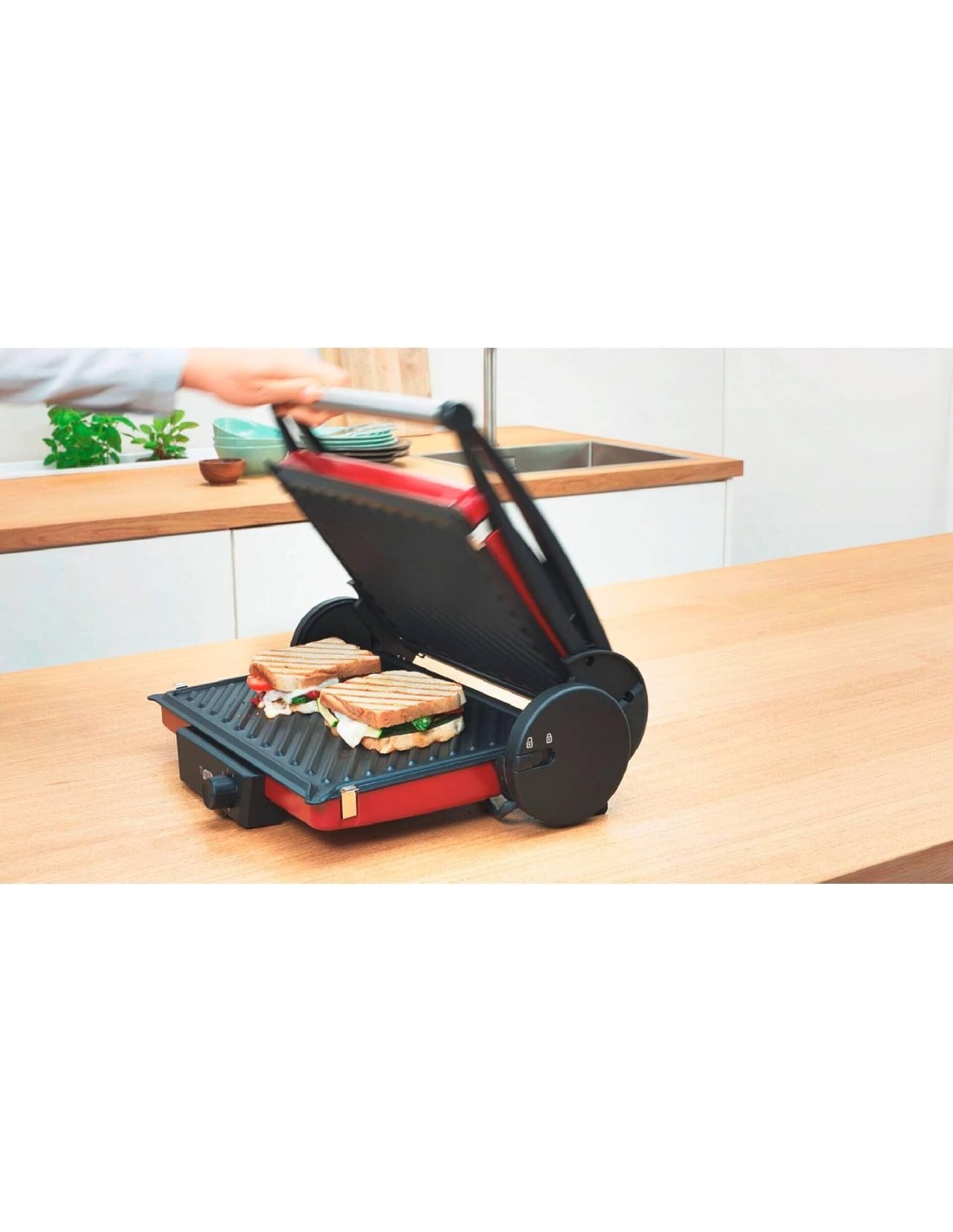 Bosch TCG4104 Bistecchiera Griglia a Contatto 2000W Rosso | shopincasa.it