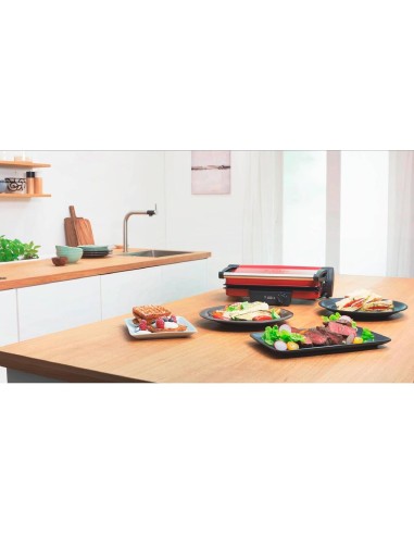 Bosch TCG4104 Bistecchiera Griglia a Contatto 2000W Rosso | shopincasa.it