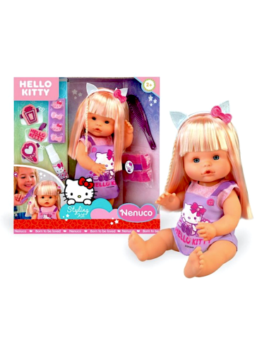 Nenuco bambola 35cm capelli lunghi biondi Hello Kitty | shopincasa.it