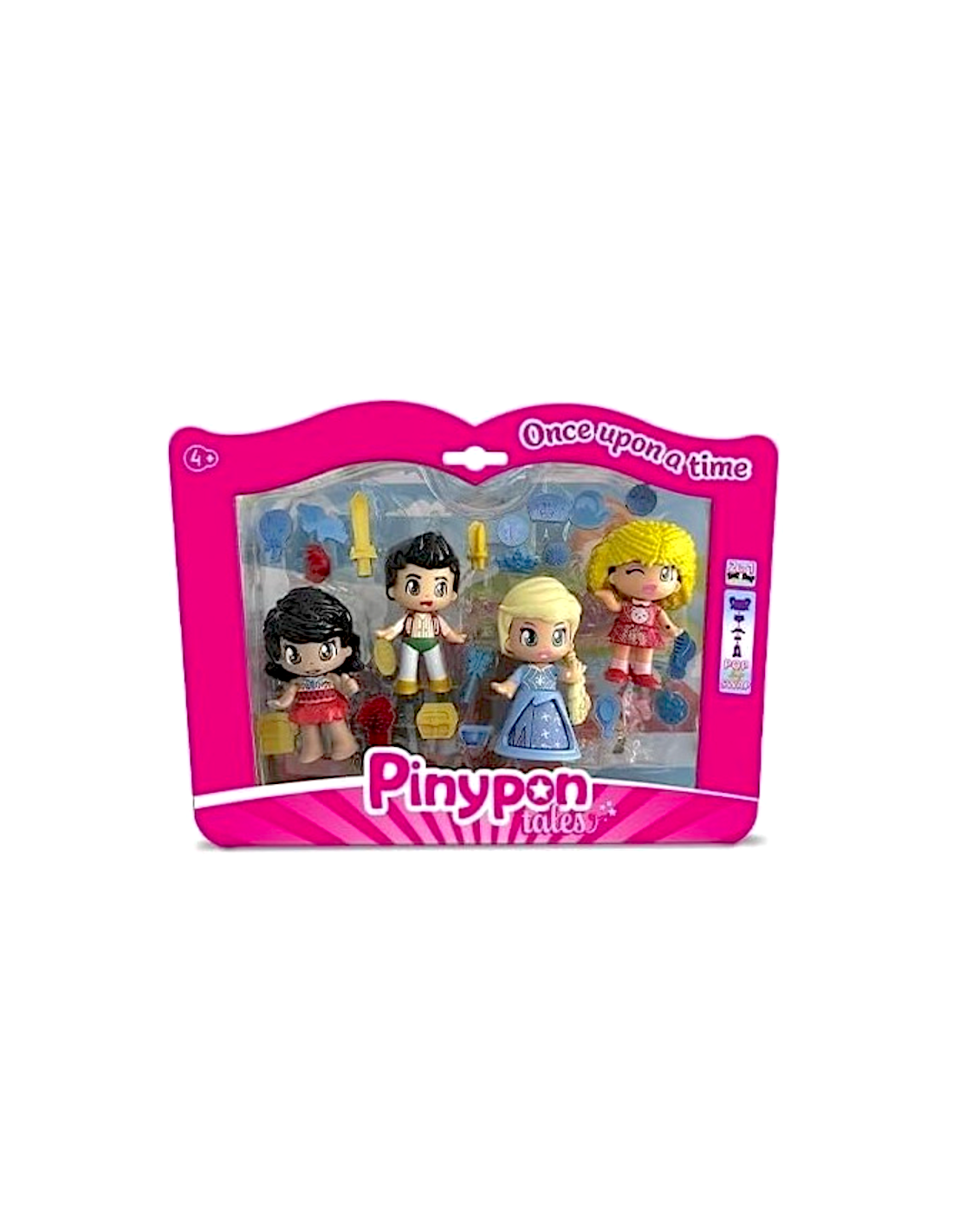 Pinypon pack 4 figure racconti accessori | shopincasa.it