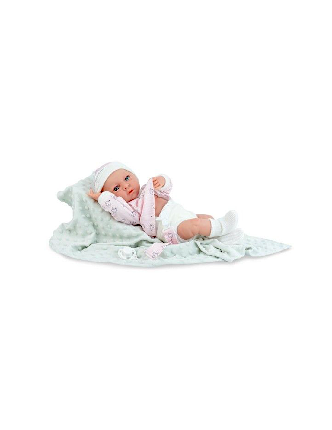 Bambola 38 cm vinile con abbigliamento coordinato e copertina | shopincasa.it