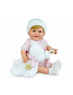 REBORN BAMBOLA 744 SUGAR TEDDY PINK