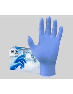 CONF 100 GUANTI NITRILE MIS.XL BLU