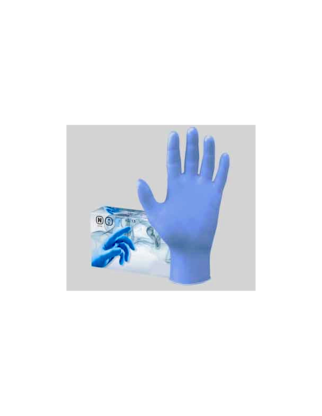 CONF 100 GUANTI NITRILE MIS.XL BLU