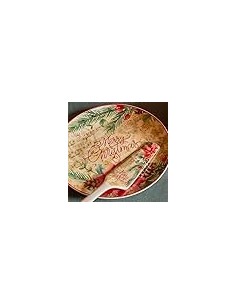 Tognana Sinfonia Set Piatto Torta con Pala in Porcellana Rosso | shopincasa.it