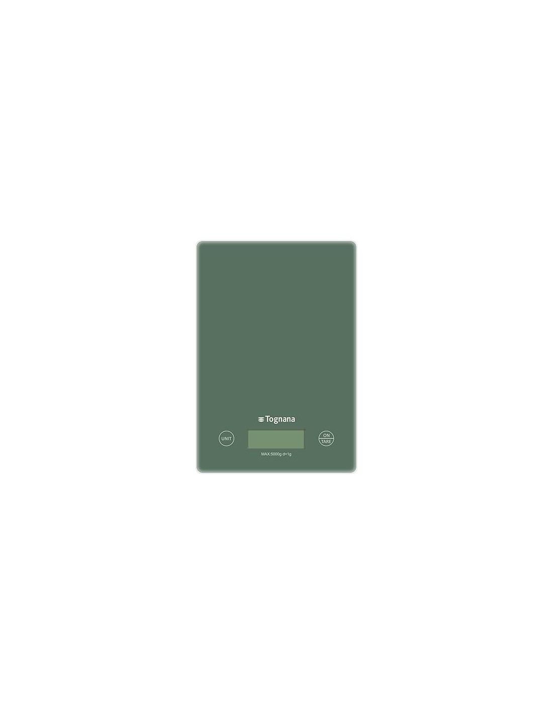 Tognana Iridea Bilancia da cucina 1gr/5kg Verde Salvia | Shopincasa.it