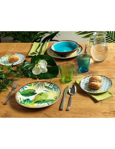 Tognana Jungle Servizio Piatti 18 Pezzi Decorato a Mano | shopincasa.it
