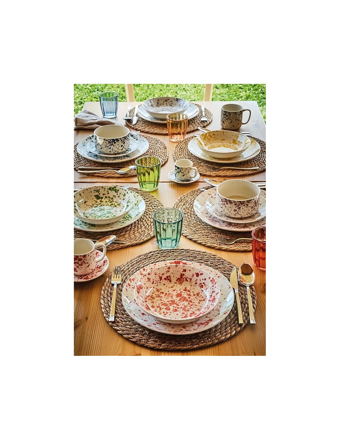 Tognana Apulia Servizio Piatti 18 Pezzi in Porcellana Multicolor | shopincasa.it