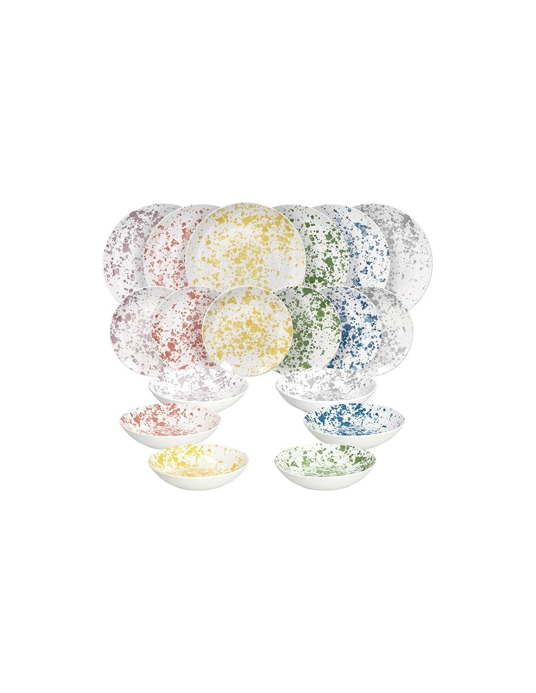 Tognana Apulia Servizio Piatti 18 Pezzi in Porcellana Multicolor | shopincasa.it