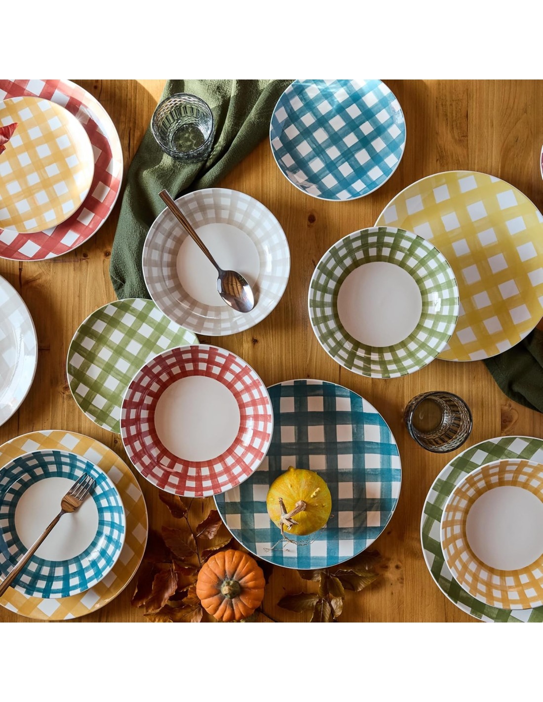 Tognana Caledonia Servizio Piatti 18 Pezzi in Porcellana Multicolor | shopincasa.it