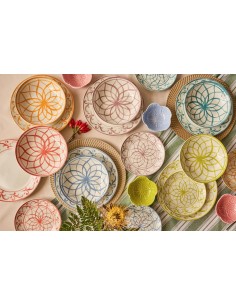 Tognana Lisboa Servizio Piatti 18 Pezzi in Porcellana Multicolor | shopincasa.it