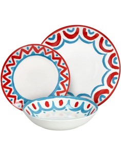 Tognana Vietri Servizio Piatti 18 Pezzi in Porcellana Multicolor | shopincasa.it