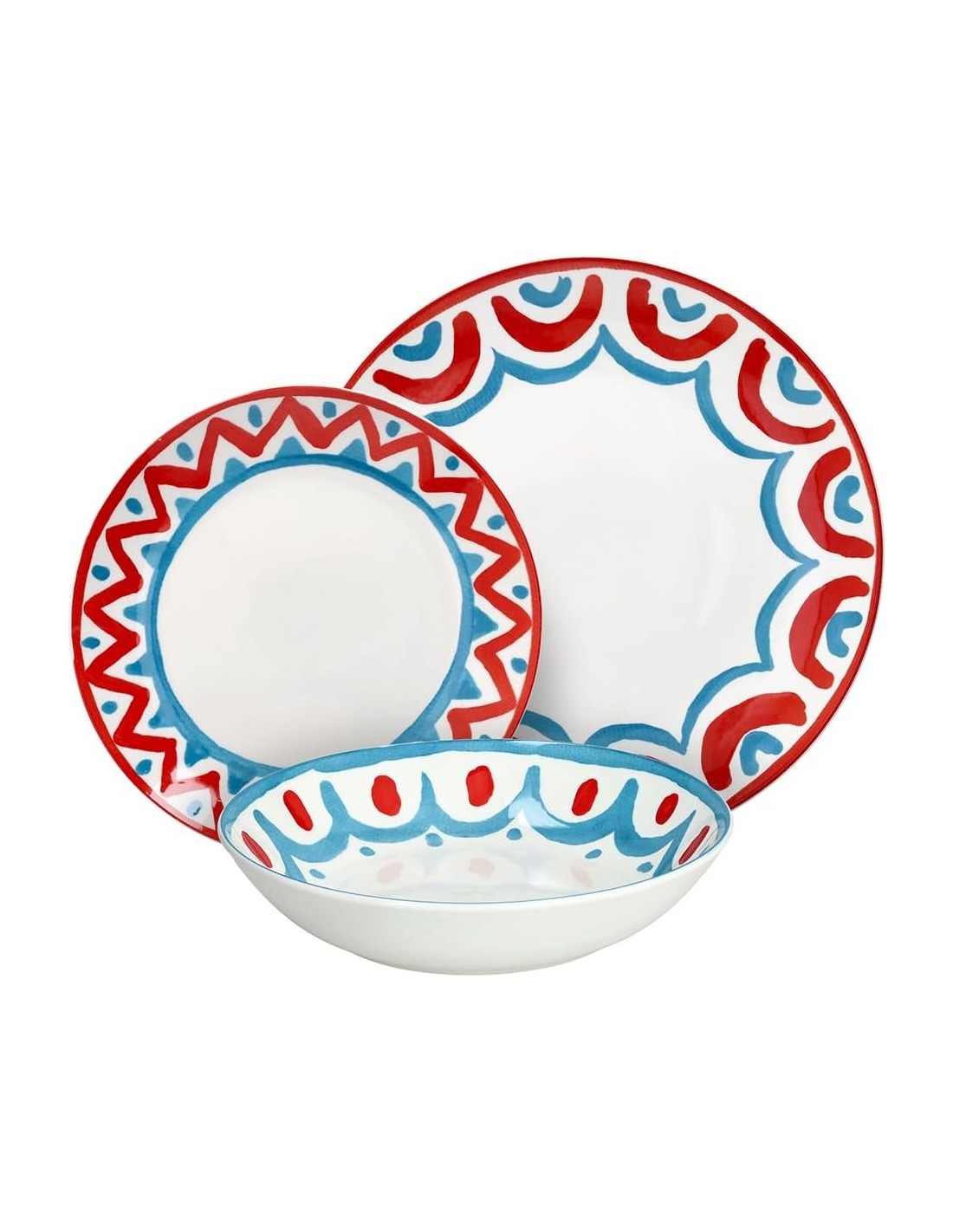 Tognana Vietri Servizio Piatti 18 Pezzi in Porcellana Multicolor | shopincasa.it