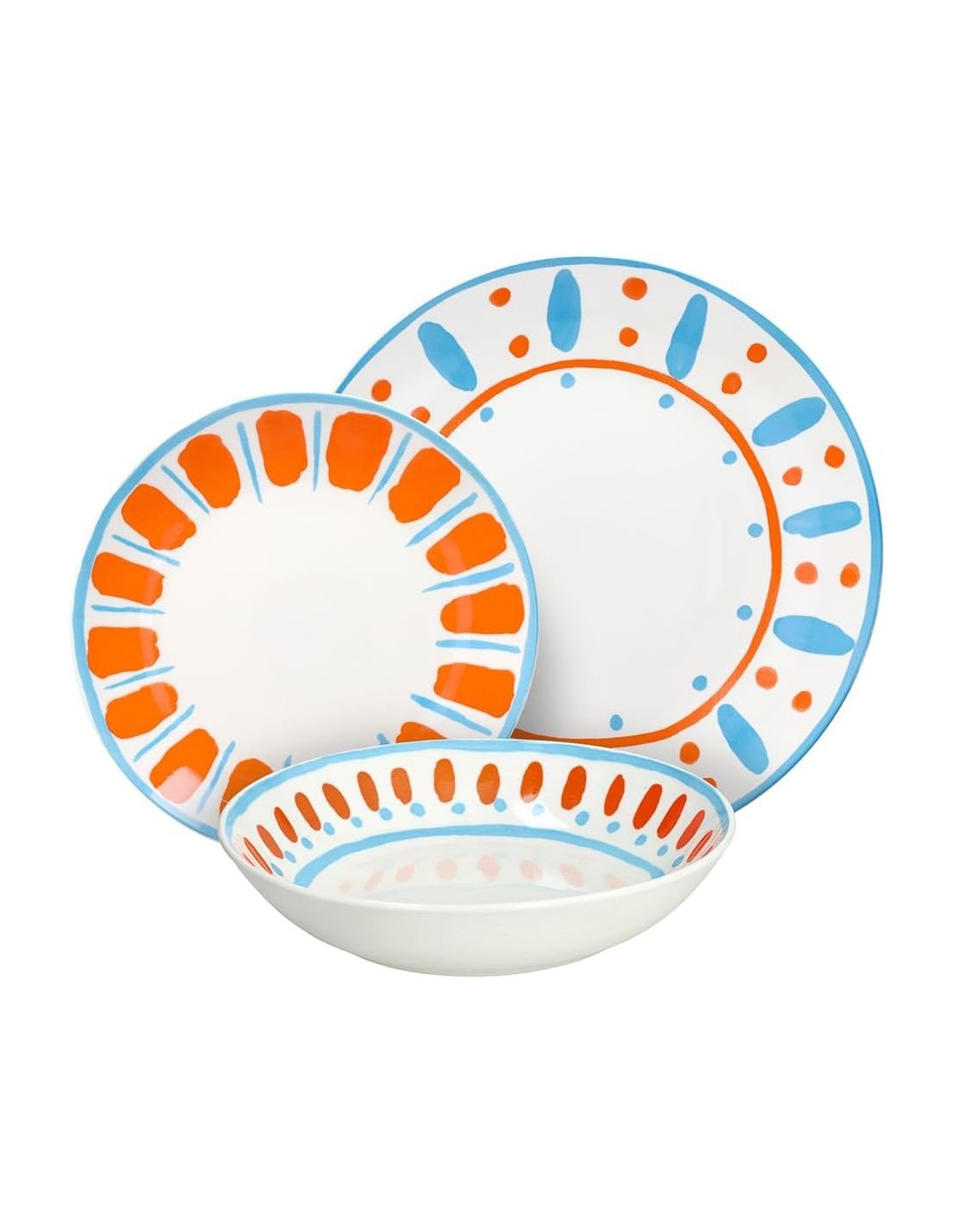 Tognana Vietri Servizio Piatti 18 Pezzi in Porcellana Multicolor | shopincasa.it