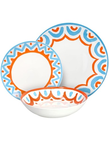 Tognana Vietri Servizio Piatti 18 Pezzi in Porcellana Multicolor | shopincasa.it