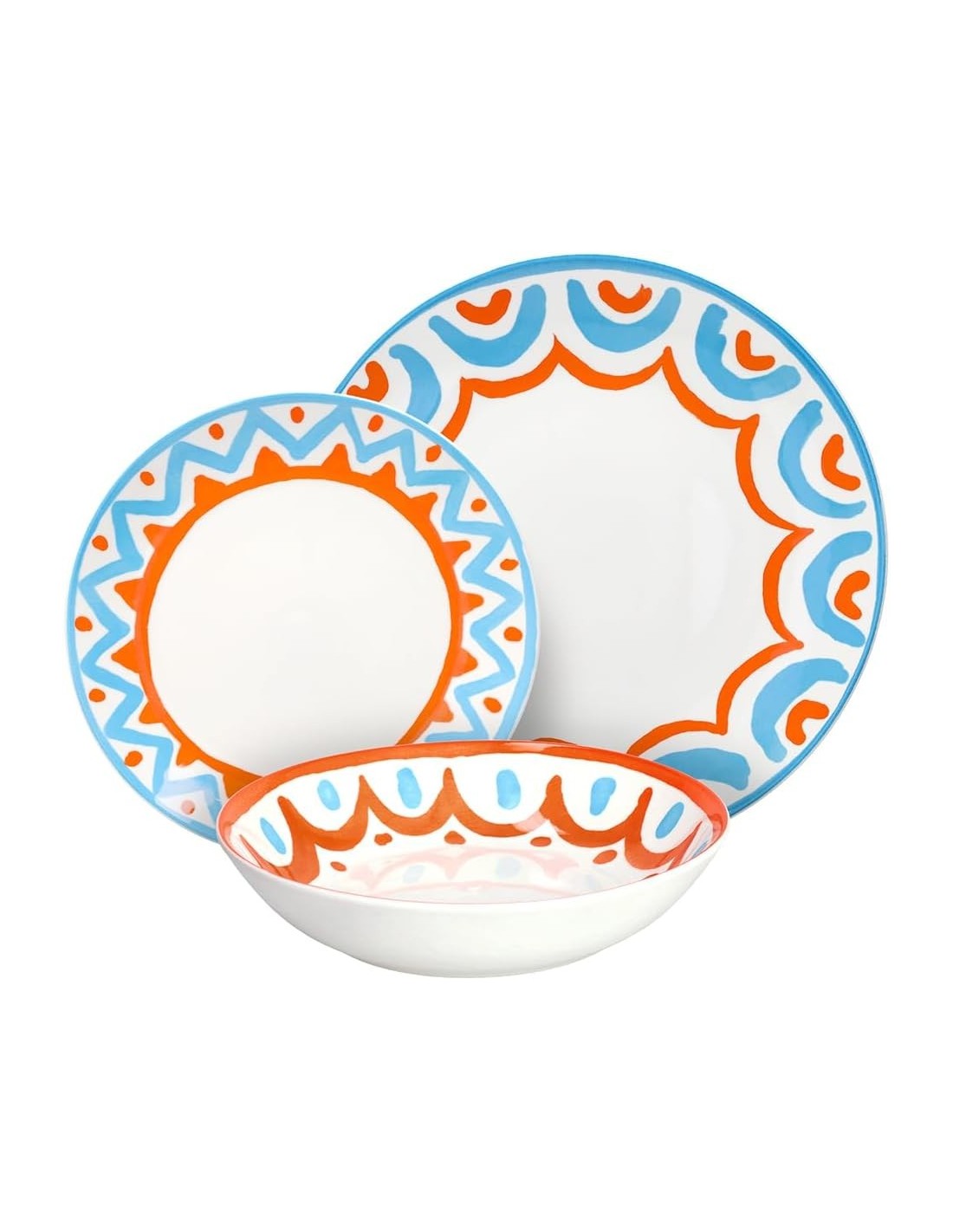 Tognana Vietri Servizio Piatti 18 Pezzi in Porcellana Multicolor | shopincasa.it