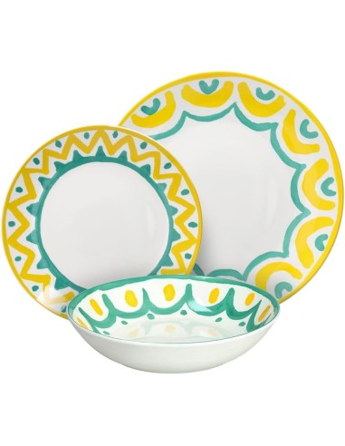Tognana Vietri Servizio Piatti 18 Pezzi in Porcellana Multicolor | shopincasa.it