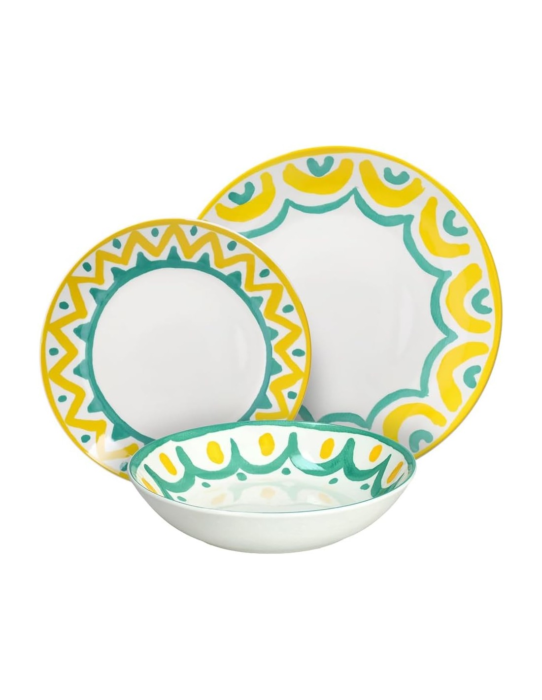 Tognana Vietri Servizio Piatti 18 Pezzi in Porcellana Multicolor | shopincasa.it