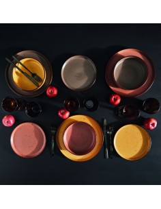 Tognana Bruges Piatto Fondo 18,5 cm Marrone | Stoneware Urban