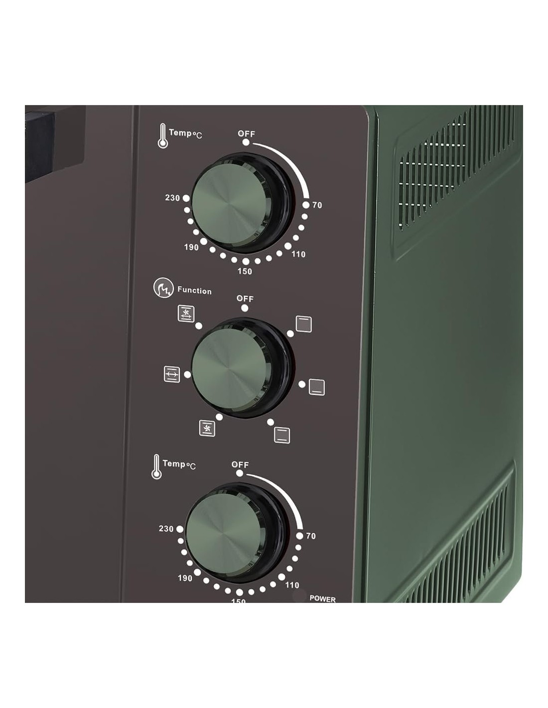 Forno elettrico ventilato Tognana Iridea 45L verde – shopincasa.it