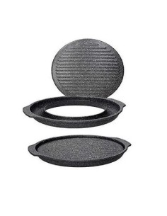 Barbecue Grill Tondo Mythos 33x36 cm Tognana – Alluminio Grigio-shopincasa.it
