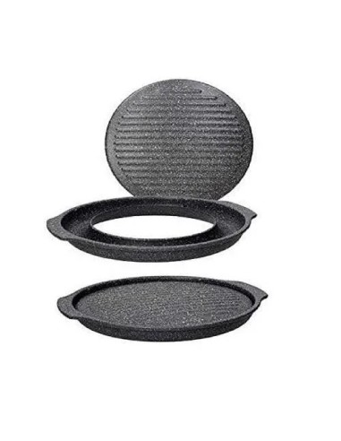 Barbecue Grill Tondo Mythos 33x36 cm Tognana – Alluminio Grigio-shopincasa.it