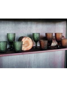 Set 3 bicchieri Tognana Davor Verde 280 ml su shopincasa.it