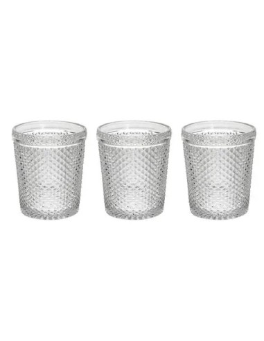 Set 3 bicchieri Tognana Diamante 300 ml in vetro trasparente su shopincasa.it