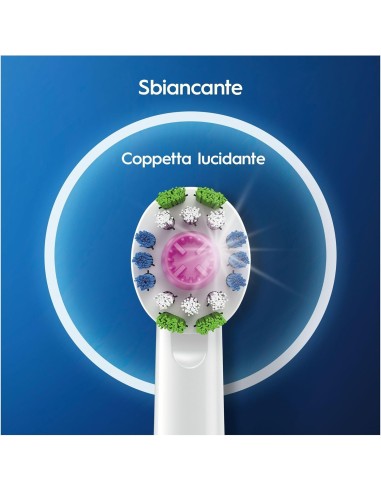 Oral-B 3D White Testine Ricambio 3 Pezzi CleanMaximiser | shopincasa.it