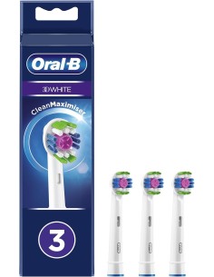 Oral-B 3D White Testine Ricambio 3 Pezzi CleanMaximiser | shopincasa.it