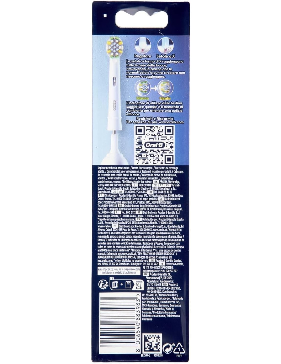 Oral-B Pro Floss Action Ricambio 2 Testine per Spazzolino Elettrico | shopincasa.it