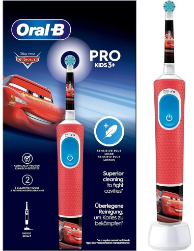 Oral-B Pro Kids Spazzolino Elettrico Disney Cars Bambini 3+ | shopincasa.it