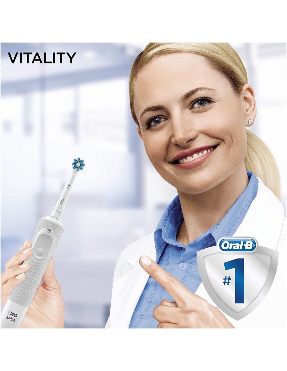 Oral-B Vitality 100 3D White Spazzolino Elettrico Ricaricabile | shopincasa.it