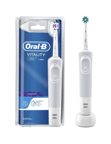 Oral-B Vitality 100 3D White Spazzolino Elettrico Ricaricabile | shopincasa.it