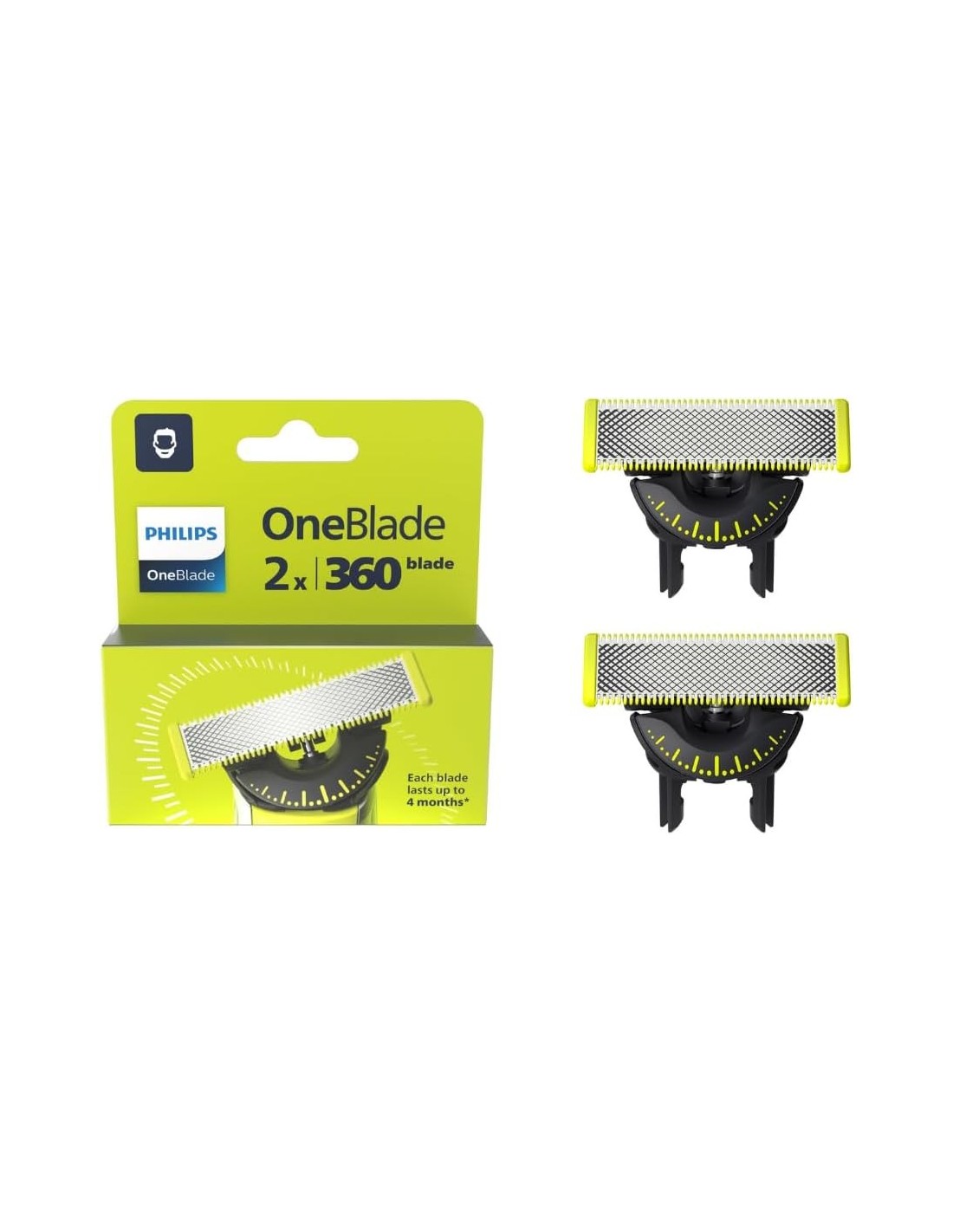 Philips OneBlade Lame Ricambio 360 QP420/50 X2 | shopincasa.it