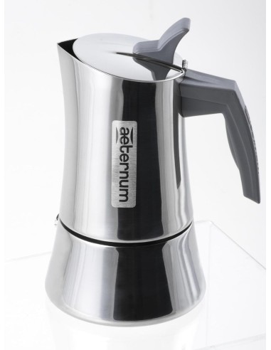 Aeternum La Divina Caffettiera 4 Tazze Acciaio Inox Induzione | shopincasa.it