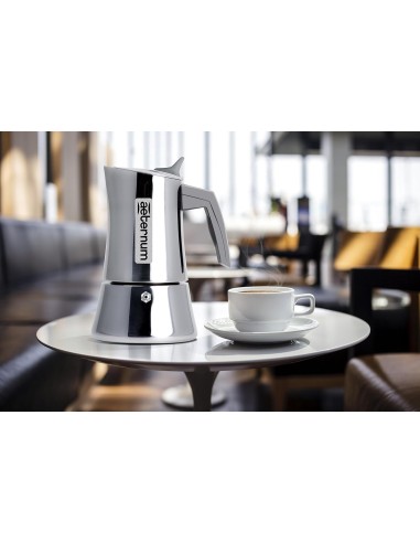 Aeternum La Divina Caffettiera 4 Tazze Acciaio Inox Induzione | shopincasa.it
