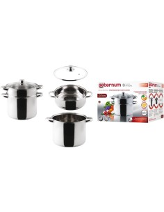 Aeternum Divina Vaporiera 22 cm – Acciaio Inox, Induzione