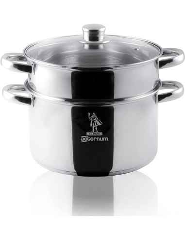Aeternum Divina Vaporiera 22 cm – Acciaio Inox, Induzione