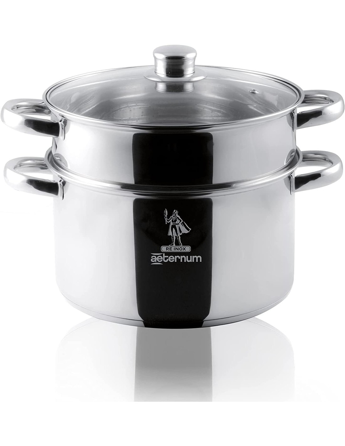 Aeternum Divina Vaporiera 22 cm – Acciaio Inox, Induzione