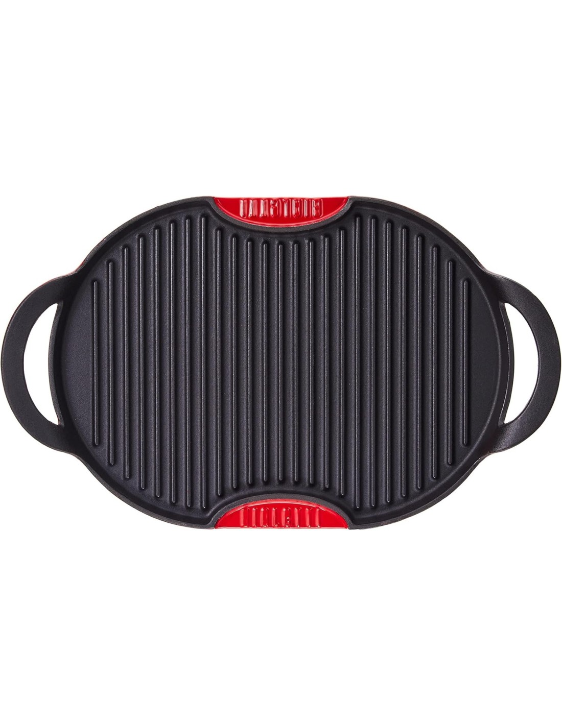 Aeternum Griglia in Ghisa 36x26 cm con Vassoio in Legno – Antiaderente, Induzione