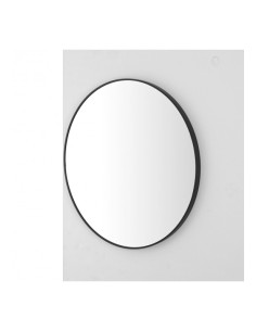 SPECCHIO 80CM NERO CORNICE METALLO