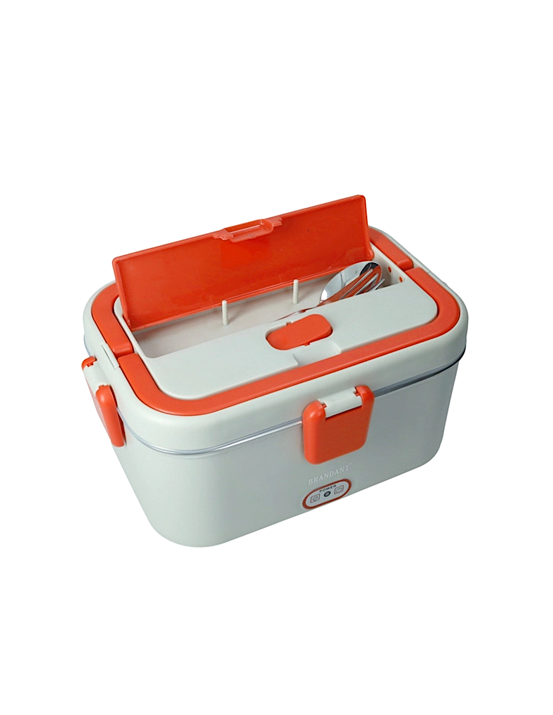 BORSE FRIGO: vendita online LUNCH BOX TERMICA GRIGIA/ROSSA C/POSATE E BORSA CONTENITORE INOX in offerta