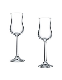 SET 2PZ BICCHIERE GRAPPA VETRO