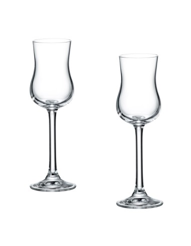 SET 2PZ BICCHIERE GRAPPA VETRO