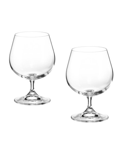 SET 2PZ BICCHIERE COGNAC VETRO